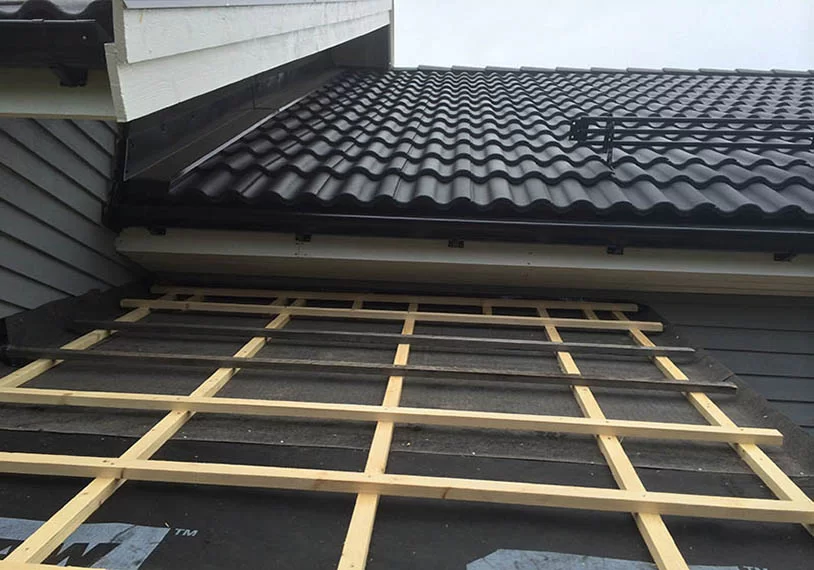 3. Byta Garagetak med Papptak Osterlen Skane 1